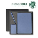 CHANGE ZERO Sustainable Gift Set with Refillable Notebook, Pen & Cardholder - Navy