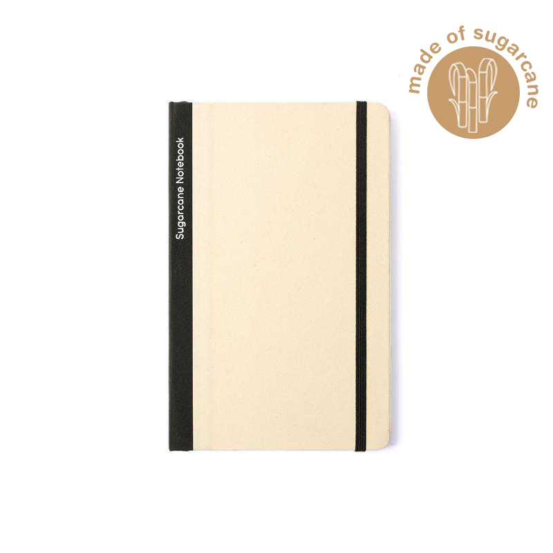 BUREN – eco-neutral Sugarcane Paper A5 Notebook – Black