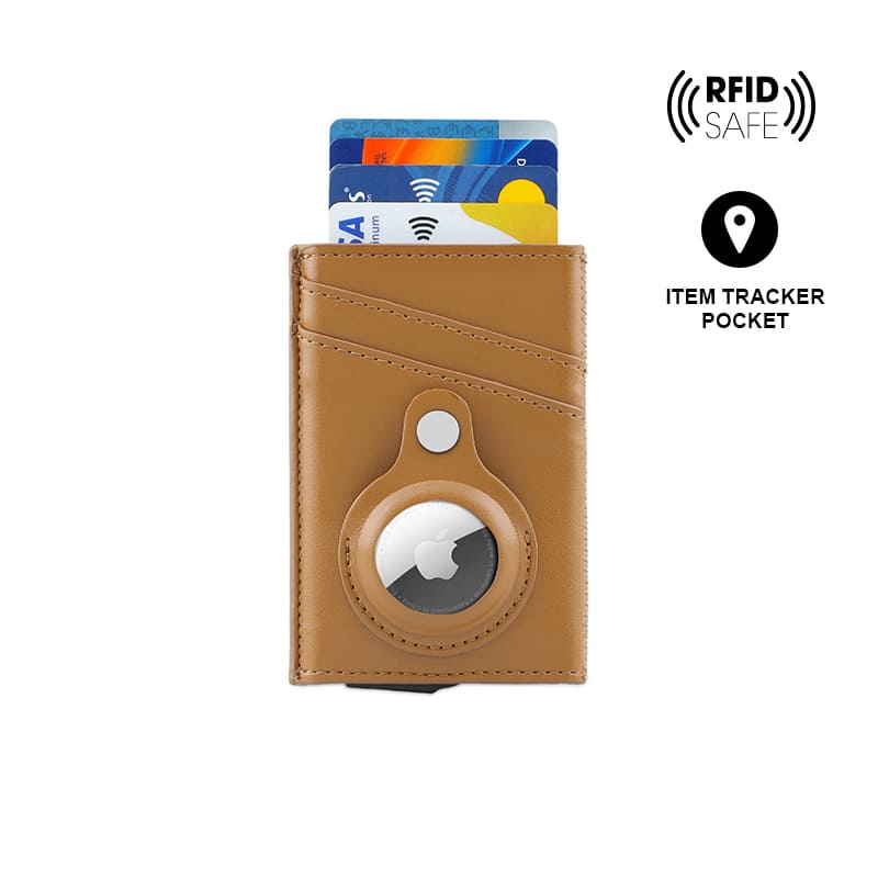 TROMSI – Santhome® PU Card Holder with Santhome Tag pocket – Tan