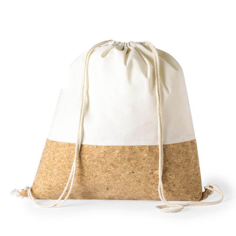 VOLGA – eco-neutral Recycled Cotton/Cork Drawstring Bag