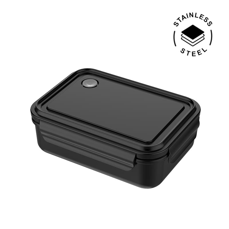 BERGEN – Hans Larsen Stainless Steel Lunch Box – 800ml – Black