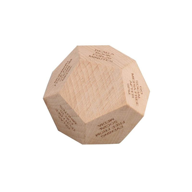 ORLI – eco-neutral Digital Detox Wooden Dice