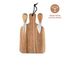 CUCINA - eco-neutral® Wooden Serving Board with 2 Knives