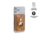 [CHSN 4003] MARZ - Santhome® Magnetic Phone Cardholder with Santhome Tag Pocket - Tan