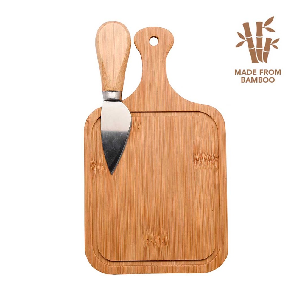 SIENA – eco-neutral® Bamboo Cutting Board with Knife