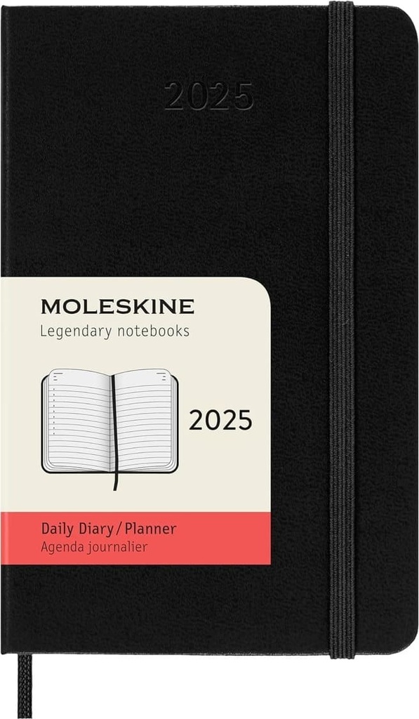 Moleskine 2025 Daily 12M Planner – Hard Cover – Large