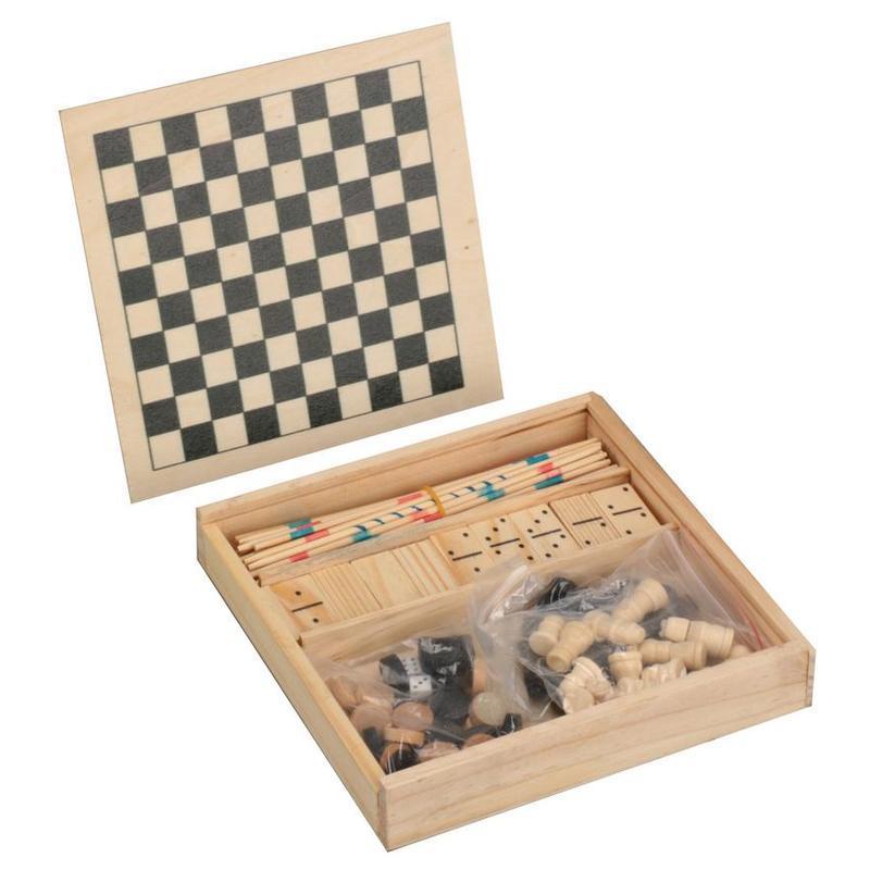 SAURIS – eco-neutral 4-in-1 Wooden Games Box