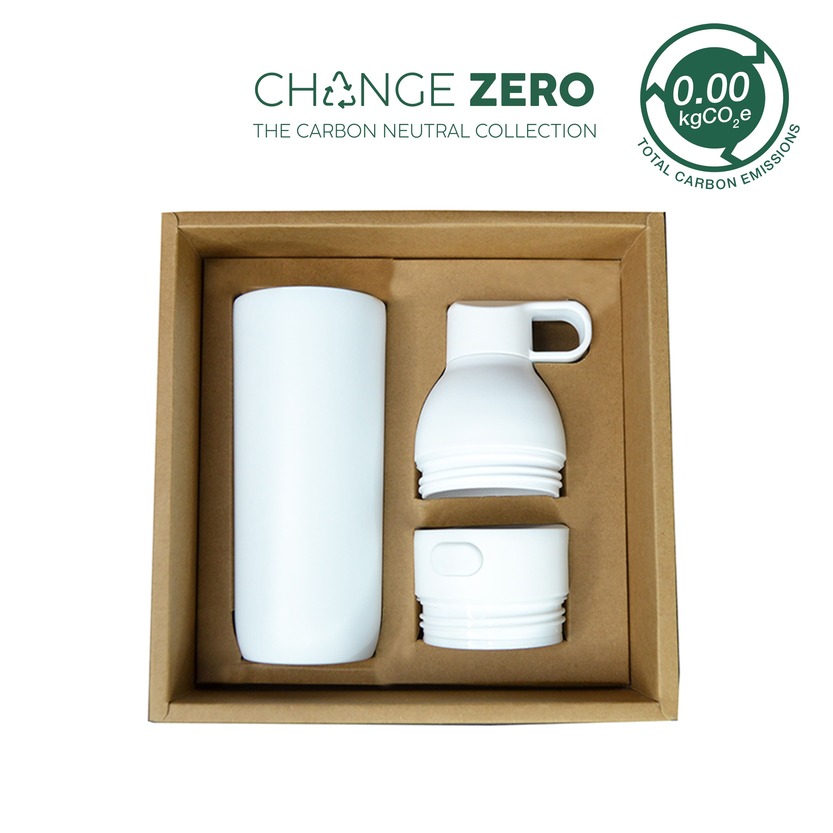 RUVO - CHANGE ZERO 2-in-1 Modular Hydration Gift Set - White