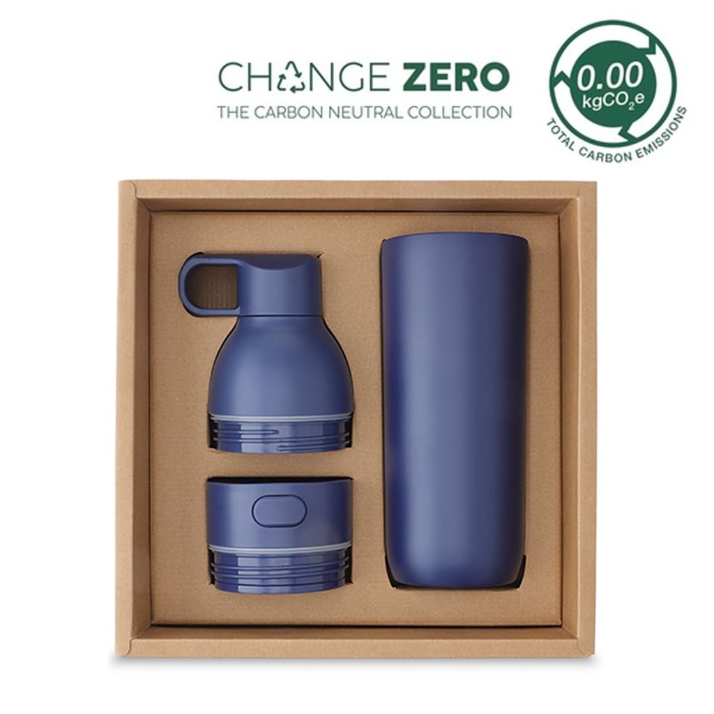 RUVO – CHANGE ZERO 2-in-1 Modular Hydration Gift Set – Navy Blue