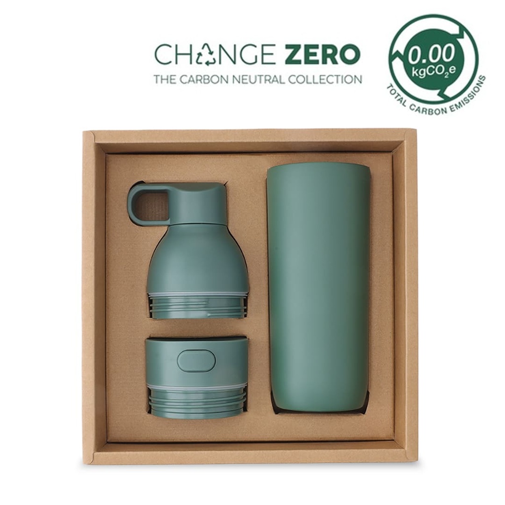 RUVO – CHANGE ZERO 2-in-1 Modular Hydration Gift Set – Dark Green