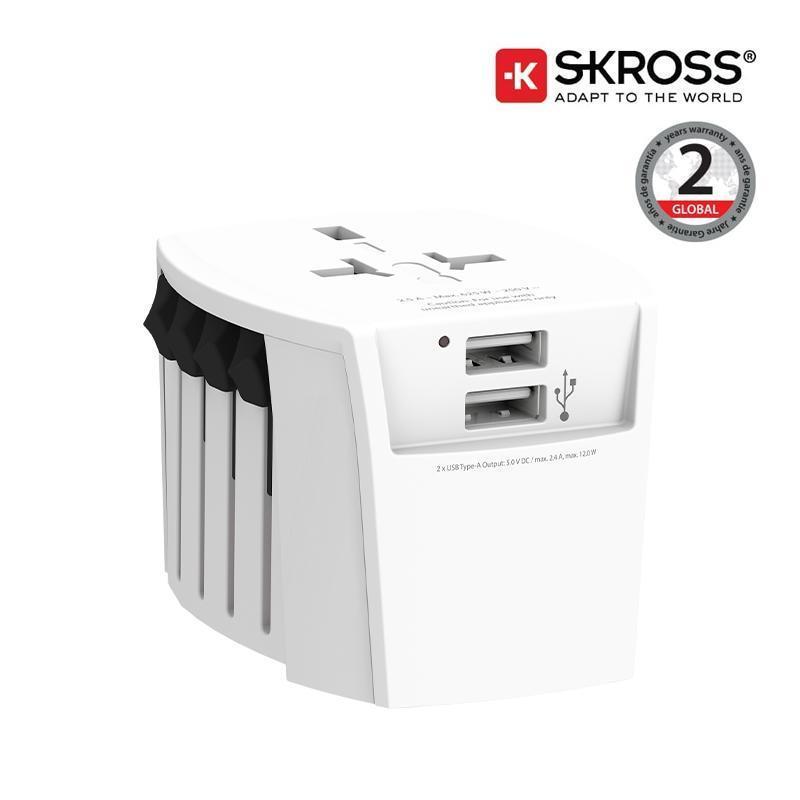 SKROSS World Travel Adapter MUV USB 2A