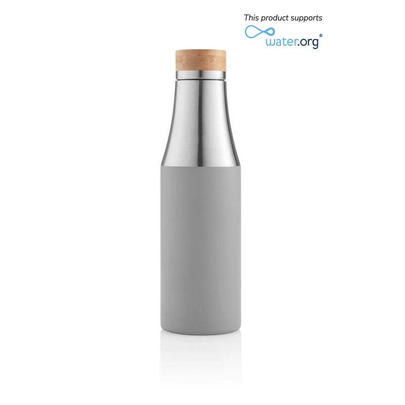 R-BREDA – CHANGE Collection Recycled Insulated Water Bottle – Grey