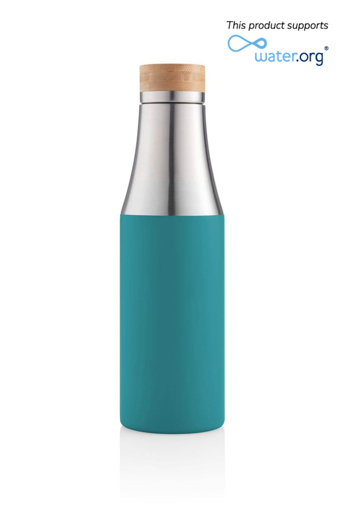 R-BREDA – CHANGE Collection Recycled Insulated Water Bottle – Aqua Green