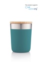 R-LAREN - CHANGE Collection Recycled Insulated Mug - Aqua Green