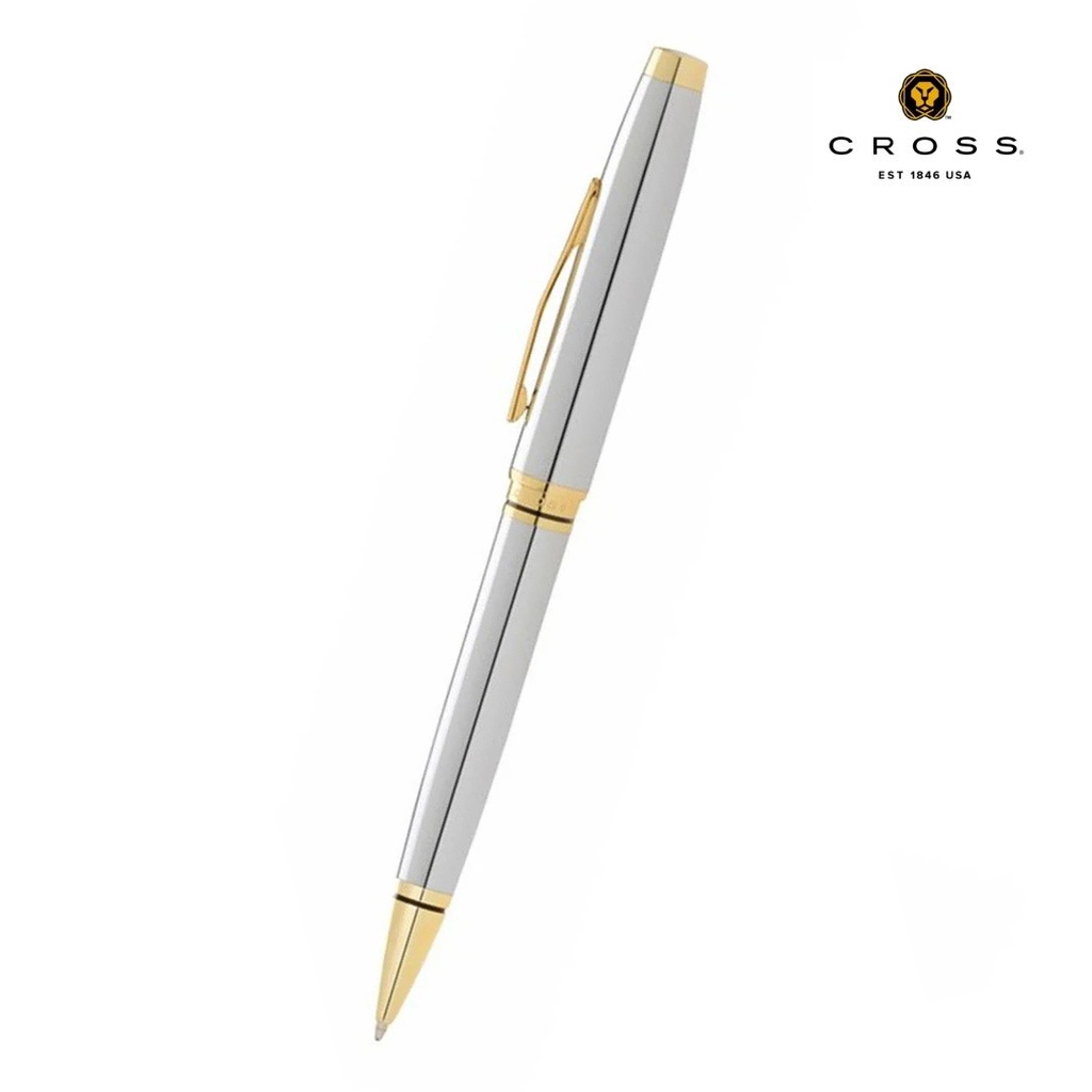 Coventry Polished Chrome with Gold Tone Appointments Ballpoint Pen