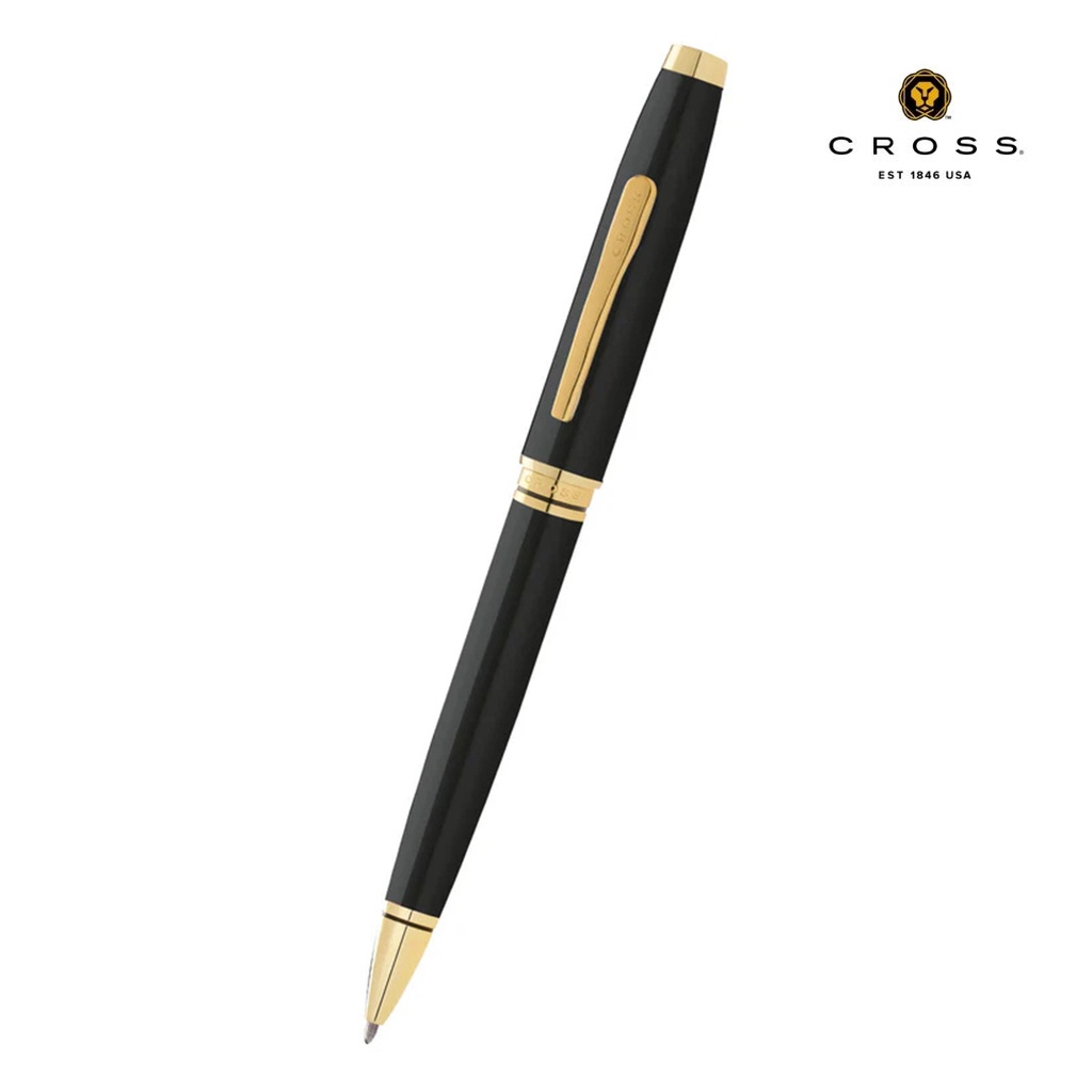 Cross Coventry Classic Black Lacquer with Gold Tone Appointments Ballpoint Pen