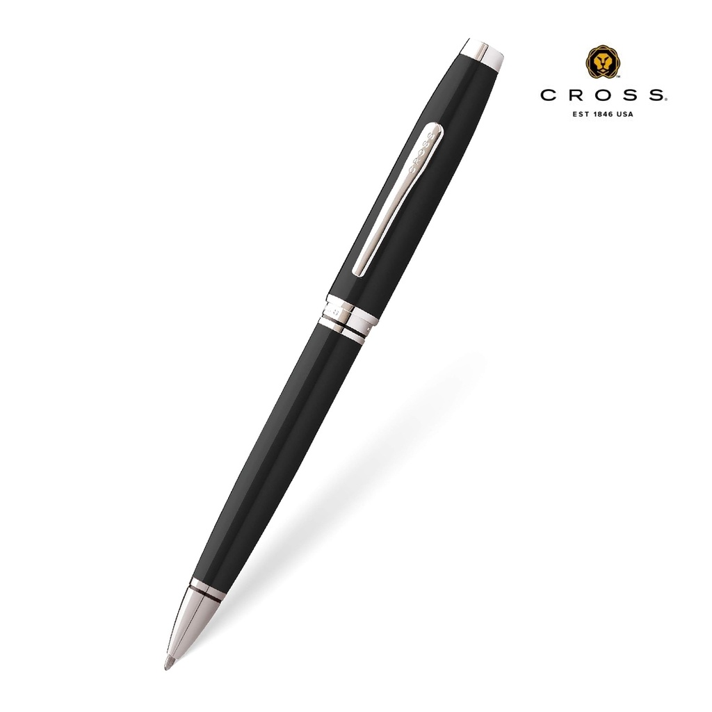 Coventry Black Lacquer with Polished Chrome Appointments Ballpoint Pen