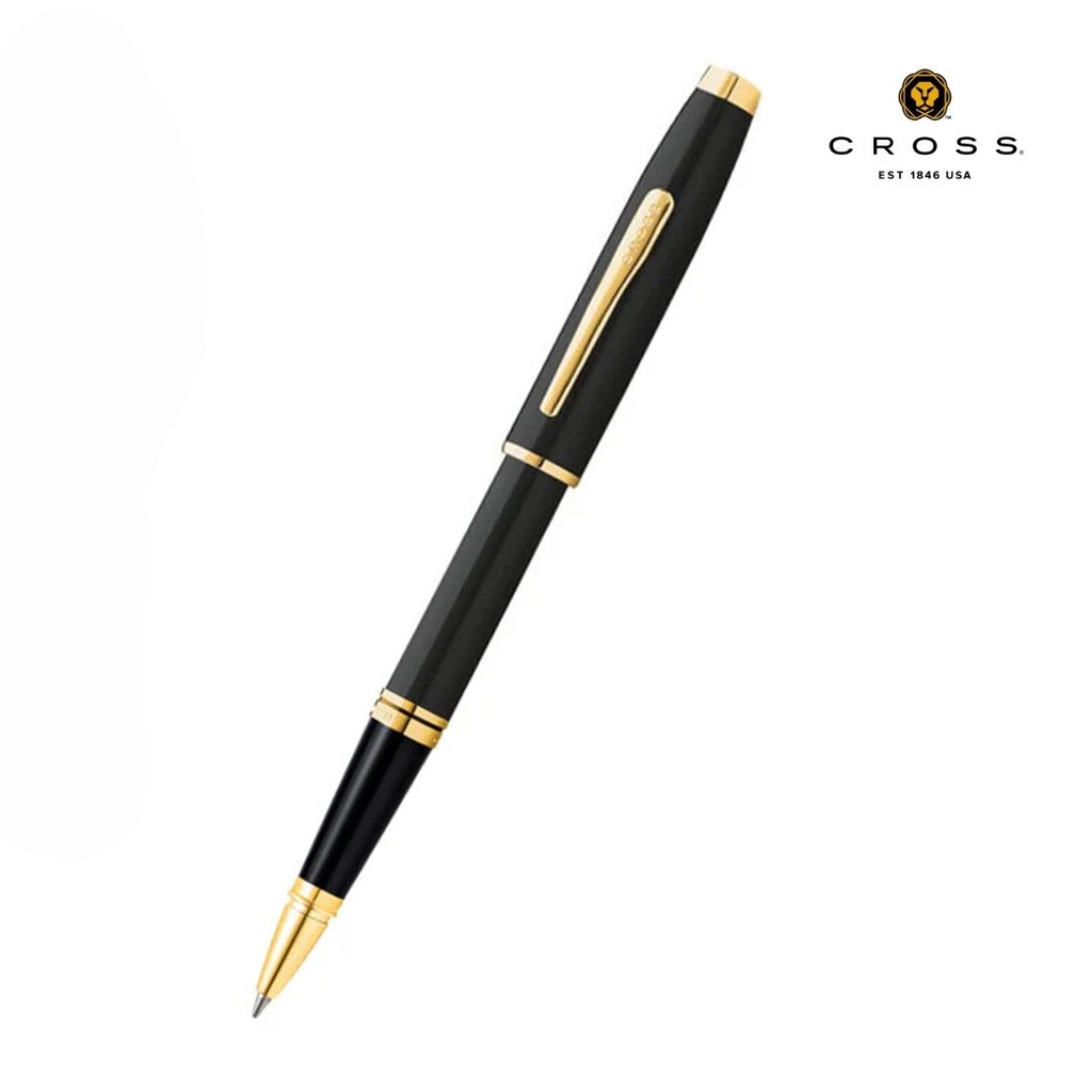 Coventry Classic Black Lacquer with Gold Tone Appointments Rollerball Pen