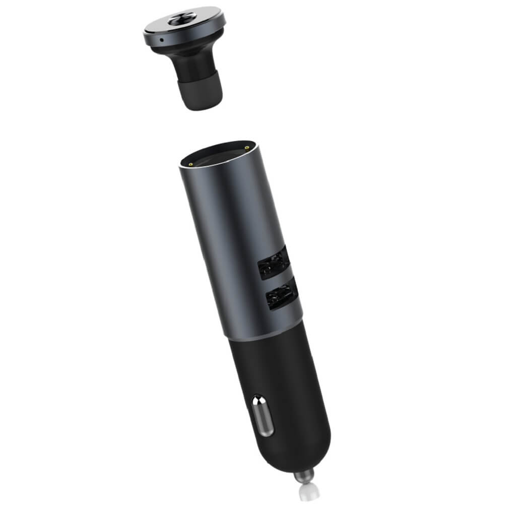 FYCAR – @memorii Car Charger With Bluetooth Earbud