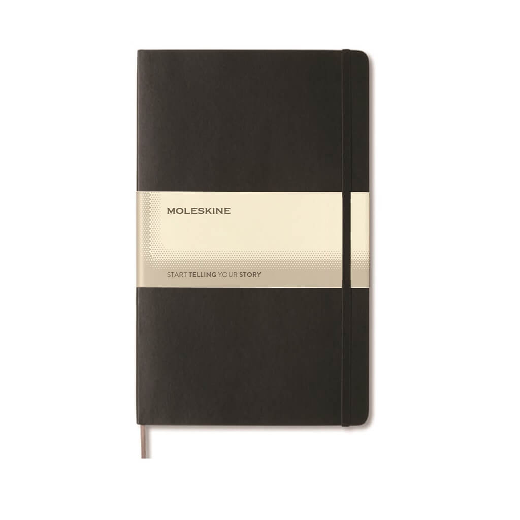 Moleskine Classic Large Ruled Hard Cover Notebook – Black