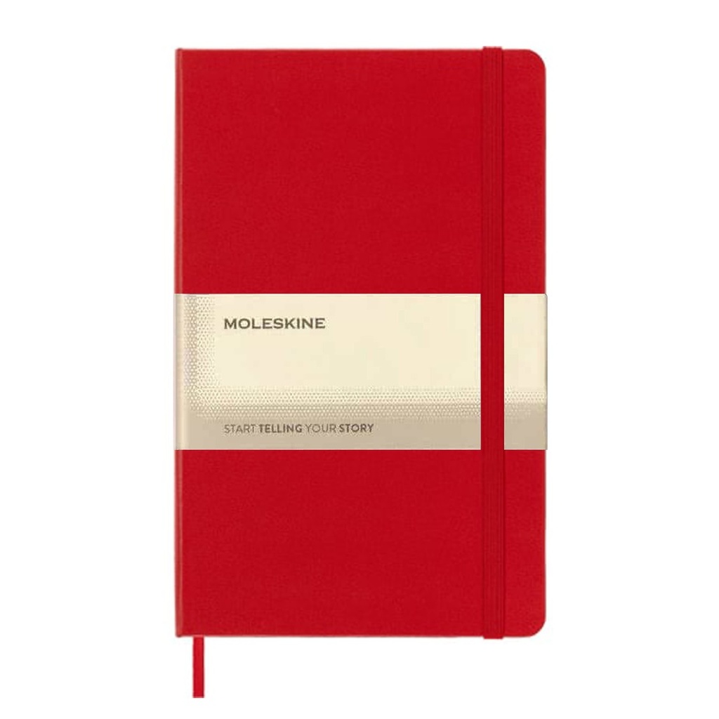 Moleskine Classic Large Ruled Hard Cover Notebook – Scarlet Red