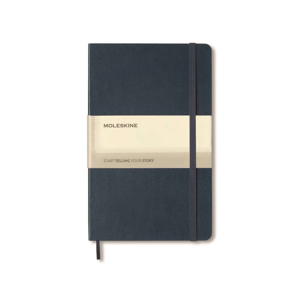 Moleskine Large Soft Cover Ruled Notebook - Sapphire Blue