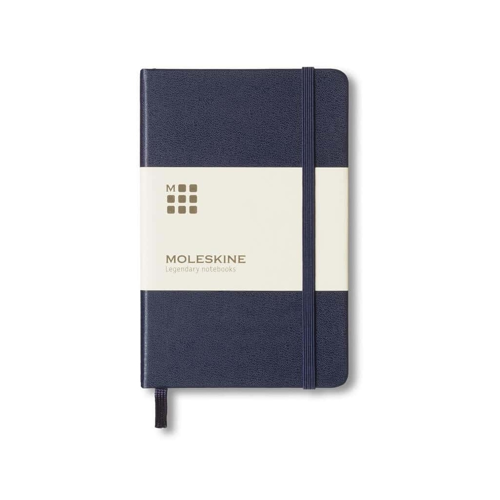 Moleskine Pocket Notebook – Hard Cover – Ruled – Navy Blue