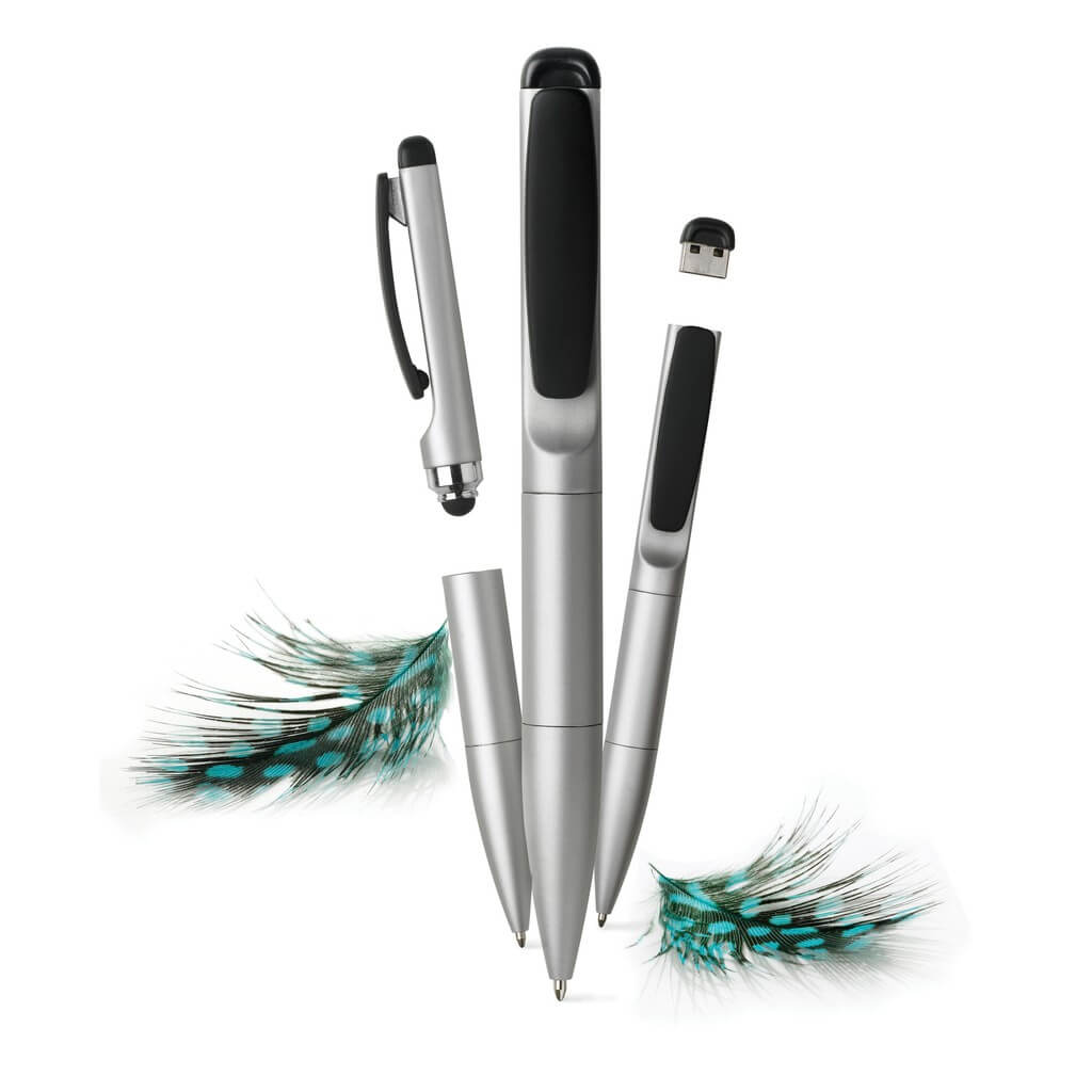 XDDESIGN Stylo 3 In 1 Pen - 4GB - Silver