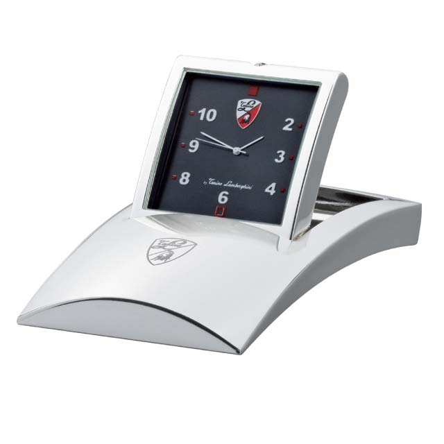 Lamborghini Silver Plated Foldable Clock