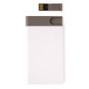 DUBBO - XD 2500 mAh Powerbank With 8GB USB - White