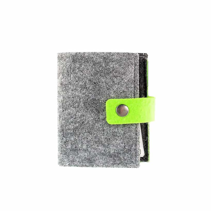 Eco-neutral Felt Cards Holder – Light Grey