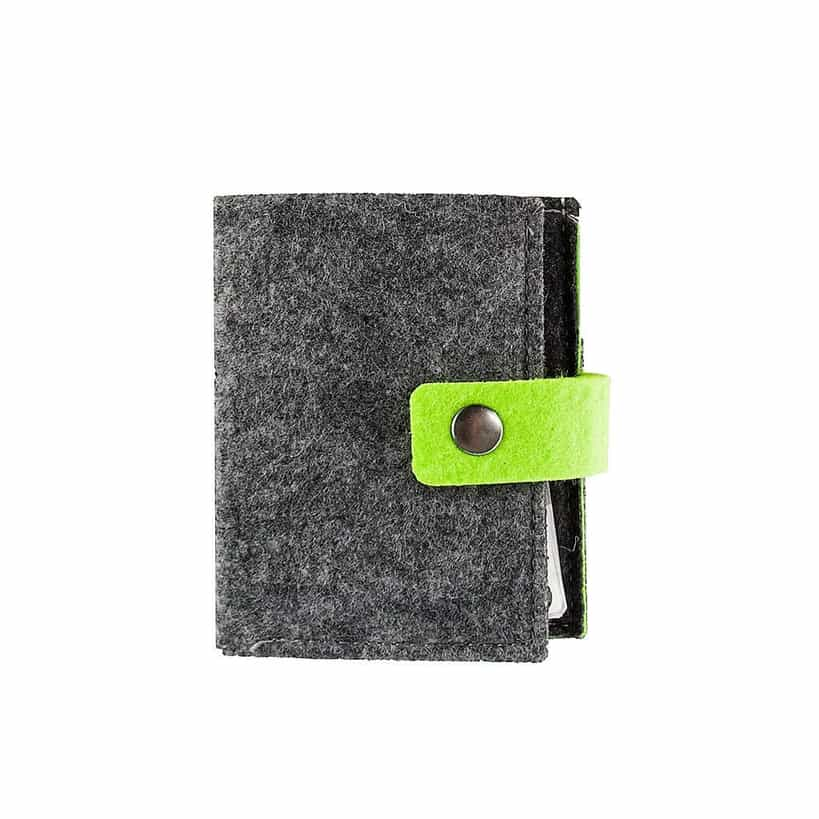 Eco-neutral Felt Cards Holder – Dark Grey