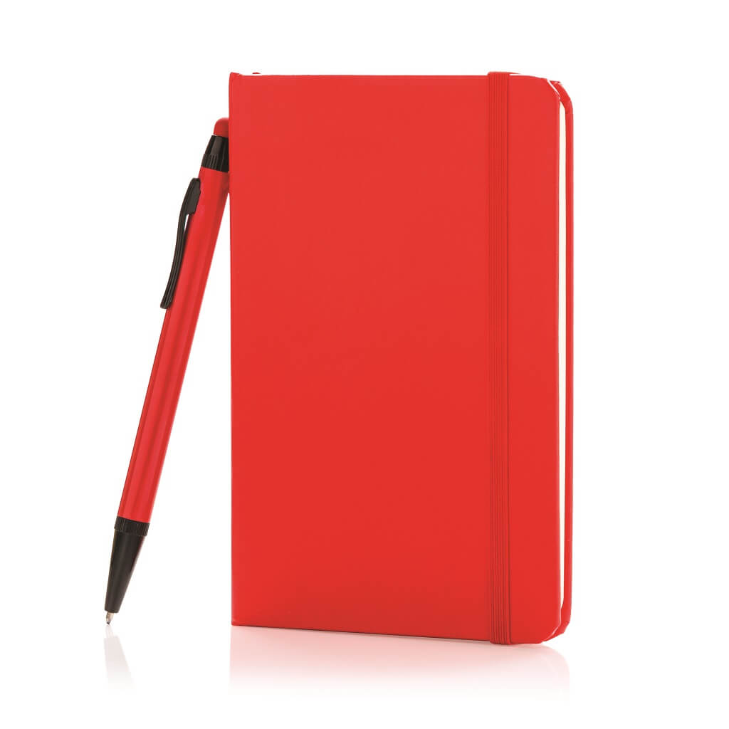 XD A6 Hard Cover Notebook With Stylus Pen – Red