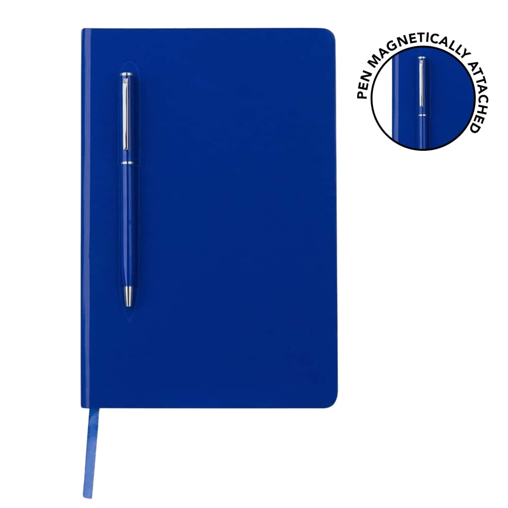 CAMPINA – Giftology A5 Hard Cover Notebook with Metal Pen – Blue