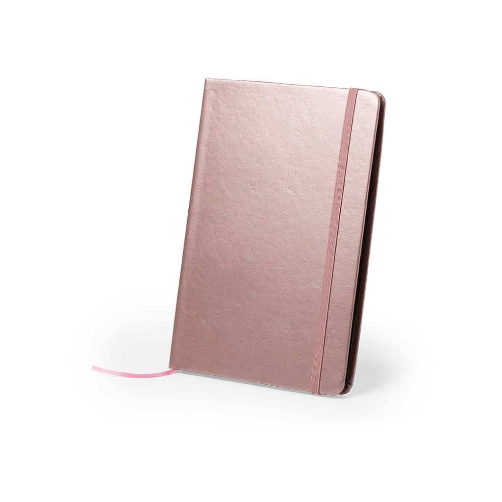 PU A5 Notepad In Metallic Bronze Color