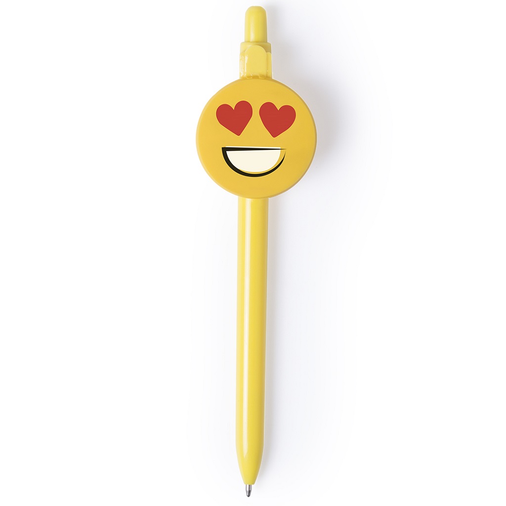 Ball Pen With Fun Emoji Designs – Heart