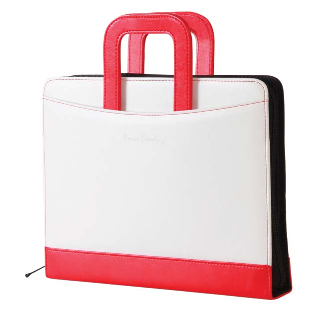 NANTES- Folder With Powerbank White / Red