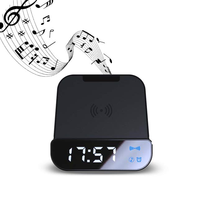 SOMOTO – @memorii 5-in-1 Multi-functional Wireless Speaker, Charger & Alarm Clock