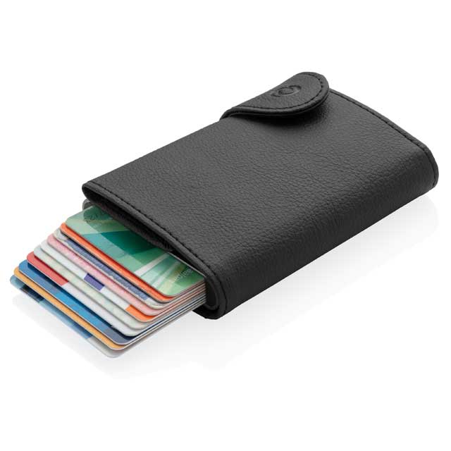 VATRA – c-secure PU RFID Card Holder & Wallet Black