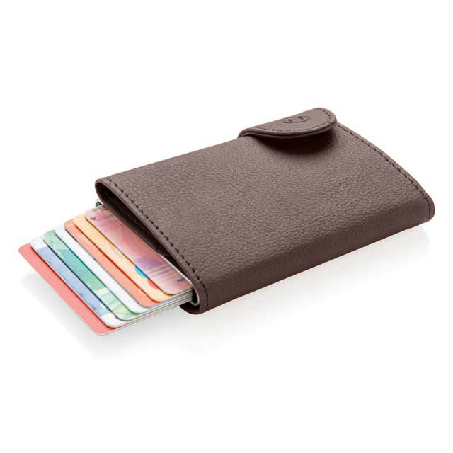 VATRA – c-secure PU RFID Card Holder & Wallet Brown