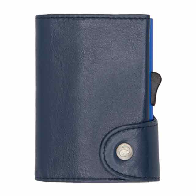 MARALIK – c-secure Classic Italian Leather RFID Wallet Cobalto