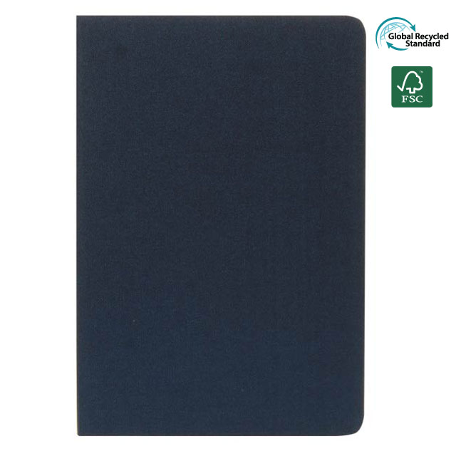 ORSHA – SANTHOME A5 rPET & FSC Certified Notebook – Navy Blue (Anti-Microbial)