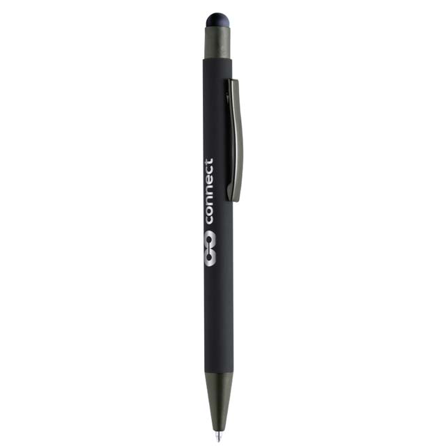 VOJENS – Giftology Metal Soft-touch Ballpen with Stylus – Black