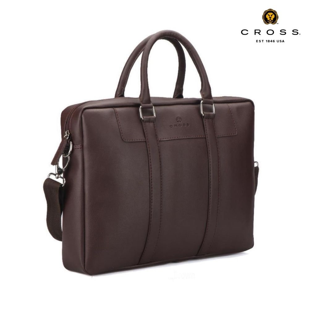 CROSS Francisco Office Laptop Briefcase – Brown