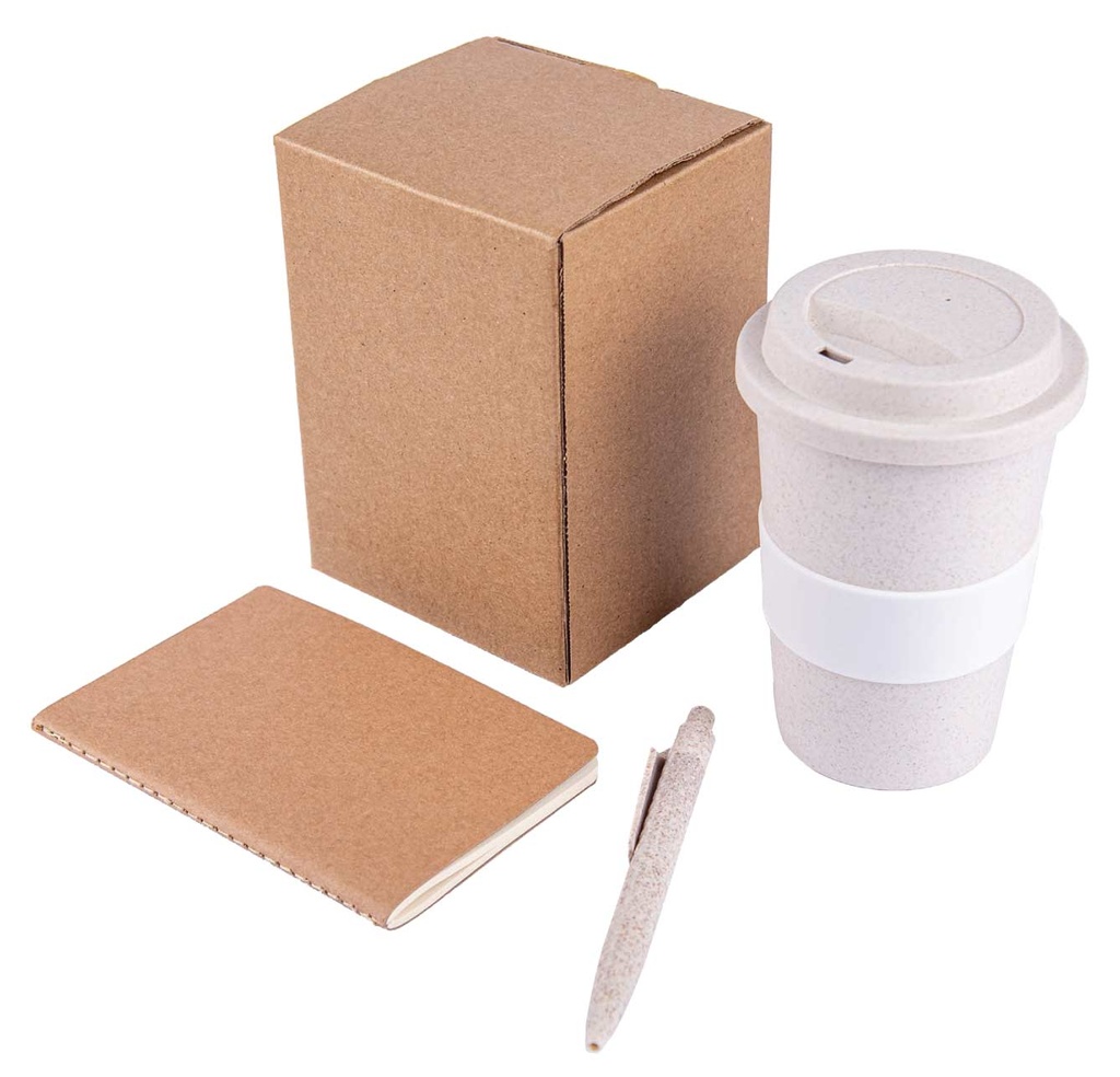 KORGAN – Eco Set of Mug, FSC Notebook and Pen