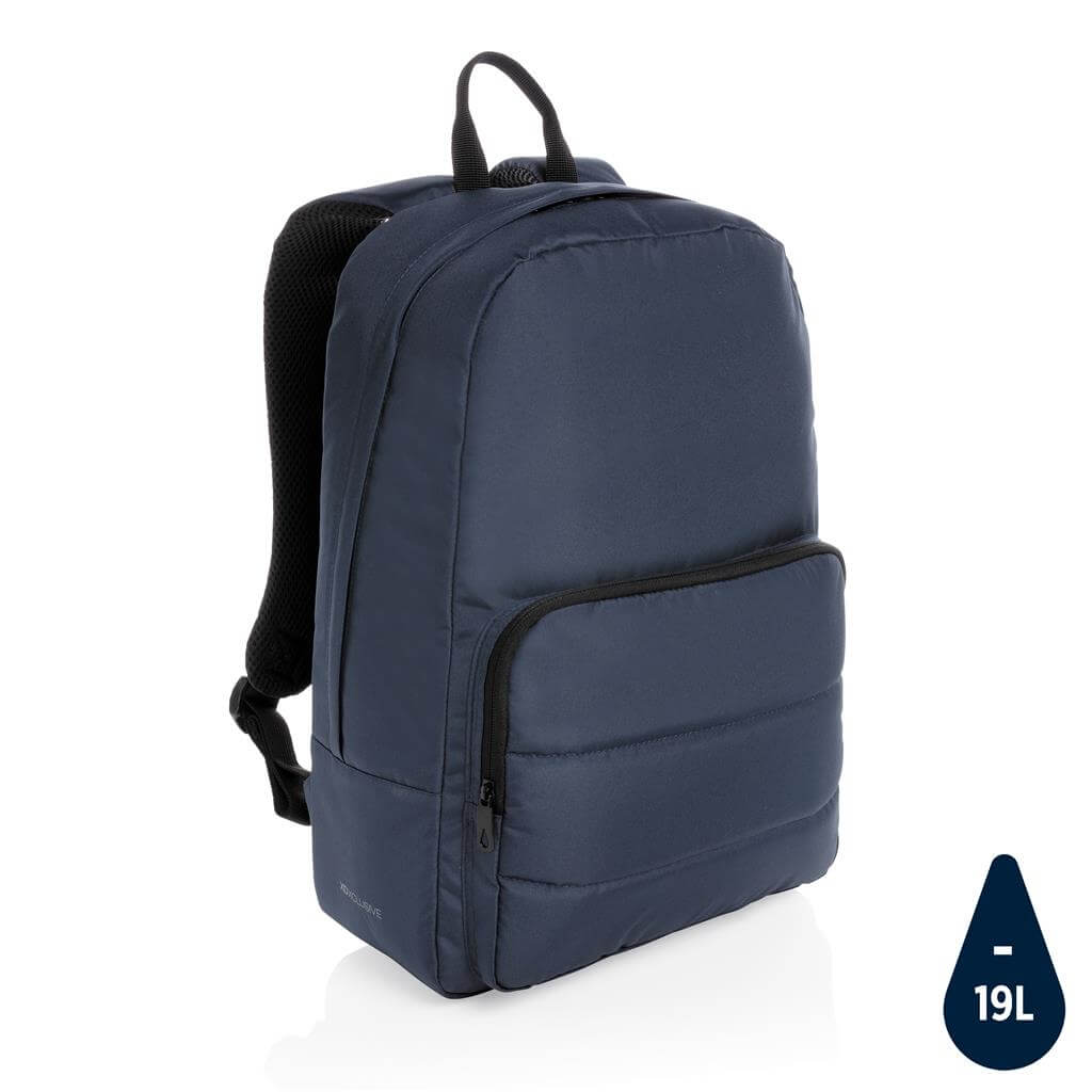 Impact AWARE™ RPET Basic 15.6″ Laptop Backpack – Navy Blue