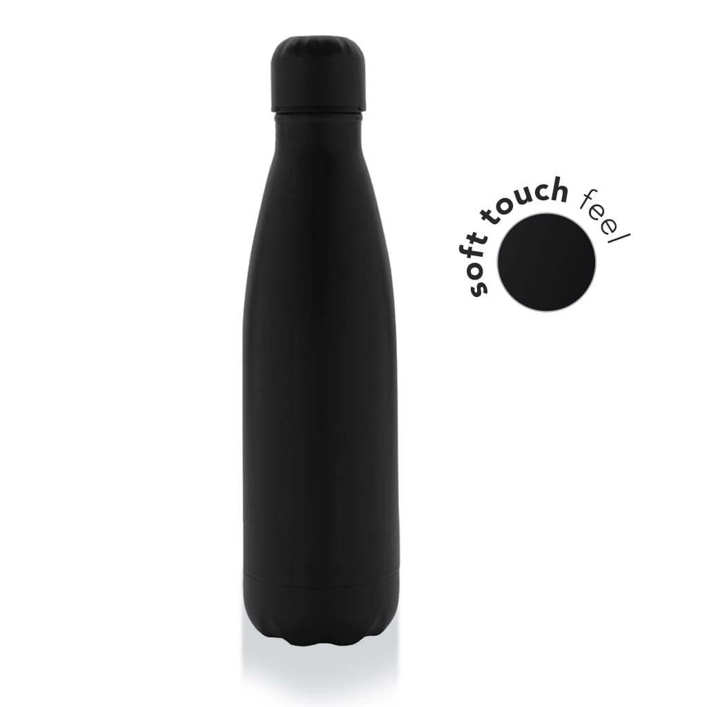 GRODNO – Soft Touch Insulated Water Bottle – Black