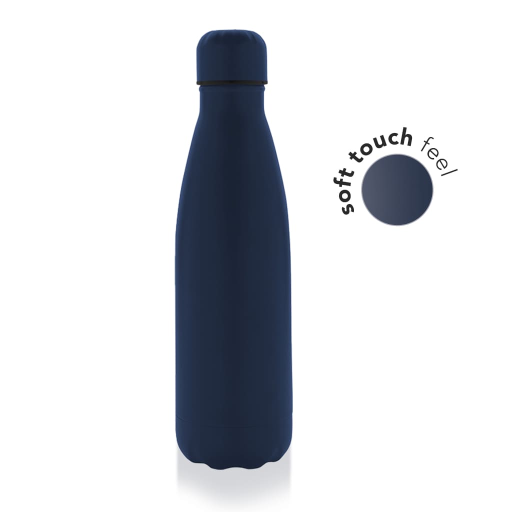 GRODNO – Soft Touch Insulated Water Bottle – Navy Blue