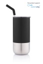 BORCULO - CHANGE Collection Insulated Tumbler with Reusable Straw - Black