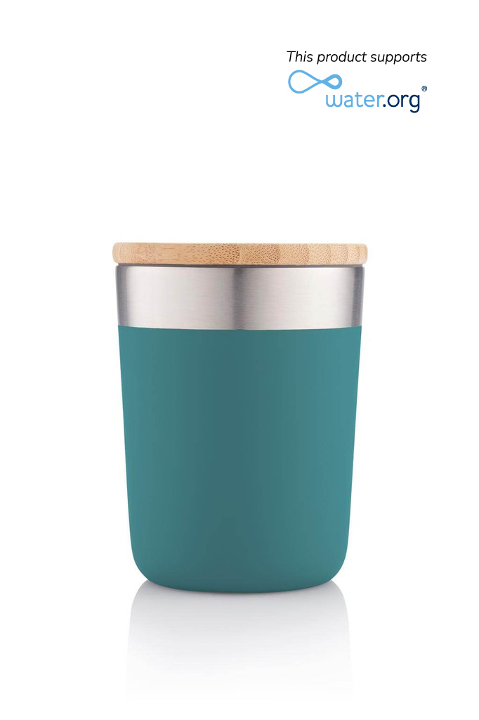 LAREN – CHANGE Collection Insulated Mug – Aqua Green